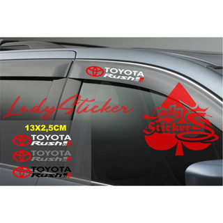 สติกเกอร์ตัดรางน้ํา สําหรับรถยนต์ toyota rush gr kanji