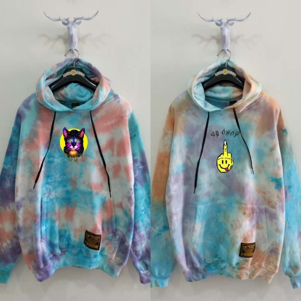 Good MORNING HOODIE-HOODIE ผู้ชาย-HOODIE TIEDIE-HOODIE เสื้อสเวตเตอร์เย็นของผู้หญิง