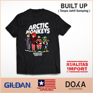 เสื้อยืด พิมพ์ลาย Built Up BAND ARCTIC MONKEYS | เสื้อยืด พิมพ์ลาย MUSIC ROCK N ROLL พรีเมี่ยม | Arctic MONKEYS ROCK DISTRO เสื้อผ้า