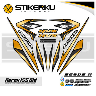 สติกเกอร์ ลาย OLD AEROX 155 VVA MOTIF OLD AEROX 155 VVA STICKER Unique AEROX 155 VVA STICKER AEROX 155 VVA STICKER STOCK DECAL LIST POLET Stickerkustore