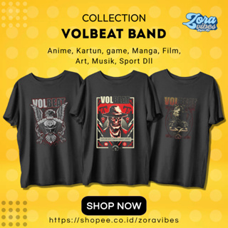 เสื้อยืด พิมพ์ลายวง Volbeat