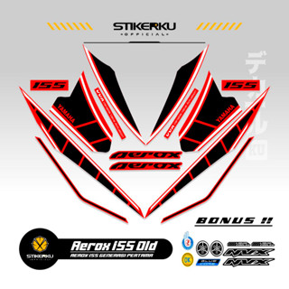 สติกเกอร์ ลาย OLD AEROX 155 VVA MOTIF OLD AEROX 155 VVA STICKER Unique AEROX 155 VVA STICKER AEROX 155 VVA STICKER STOCK DECAL LIST POLET Stickerkudecall