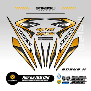 สติกเกอร์ AEROX 155 VVA MOTIF 25 OLD 155 VVA AEROX STICKER 155 VVA AEROX STICKER 155 VVA AEROX STICKER STOCK DECAL LIST POLET Stickerkudecall