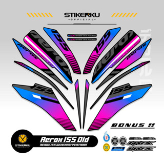 สติกเกอร์ ลาย OLD AEROX 155 VVA MOTIF 38 OLD 155 VVA AEROX STICKER Unique AEROX 155 VVA STICKER AEROX 155 VVA STICKER STOCK DECAL LIST POLET Stickerkudecall