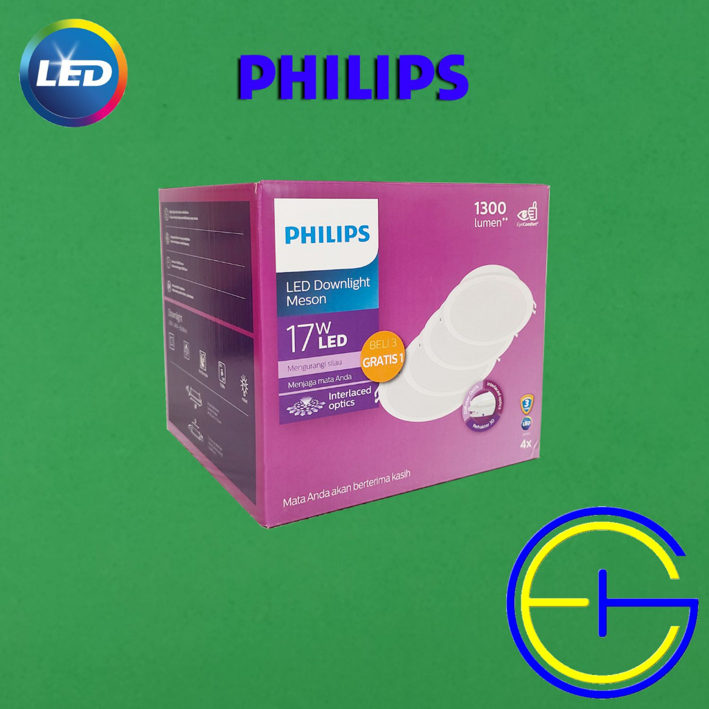 แพ็ค Meson 59466 G5 D150 17W Philips LED Downlight Inbow Round