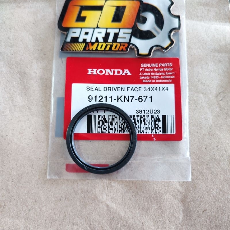 ด้านหลัง CVT Pulley Seal Vario 110 Vario 125 150 Beat ESP Driven Face Seal 34X41X4 91211-KN7-671