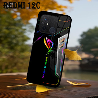 [A50] เคส Xiaomi REDMI 12C กลิตเตอร์ | เคส Hp เคลือบเงา | Rog Motif ลวดลาย