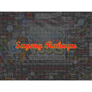 สติกเกอร์ตัด Sugeng Rahayu ขนาด 20 ซม. สําหรับรถจักรยานยนต์ รถยนต์