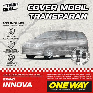 Grand INNOVA ผ้าคลุมรถยนต์ พลาสติก กันน้ํา แบบหนา สีใส กันน้ํา