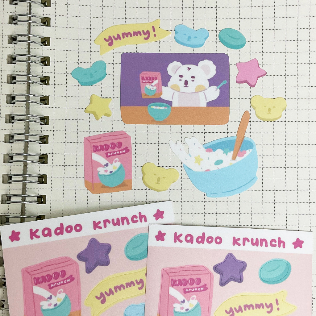 Koalakaidoo - แผ่นสติ๊กเกอร์ Kadoo Cereals