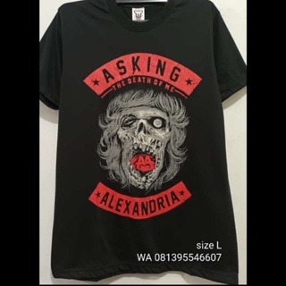 เสื้อยืด พิมพ์ลาย METAL ROCK Music ALTERNATIVE ASKING ALEXANDRIA THE DEATH OF ME ORIGINAL PRAPATAN REBEL