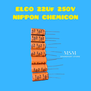 Elco 22Uf 250V NIPPON เคมี