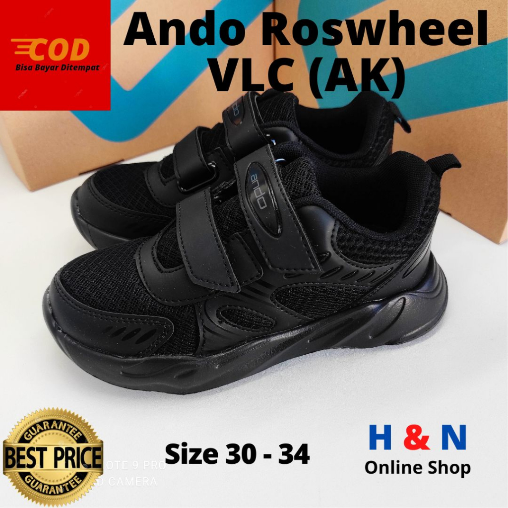 H&n Online Shop - ANDO ROSWHEEL VLC (AK) รองเท้านักเรียนเด็ก - ไซส์ 30-34 - UNISEX