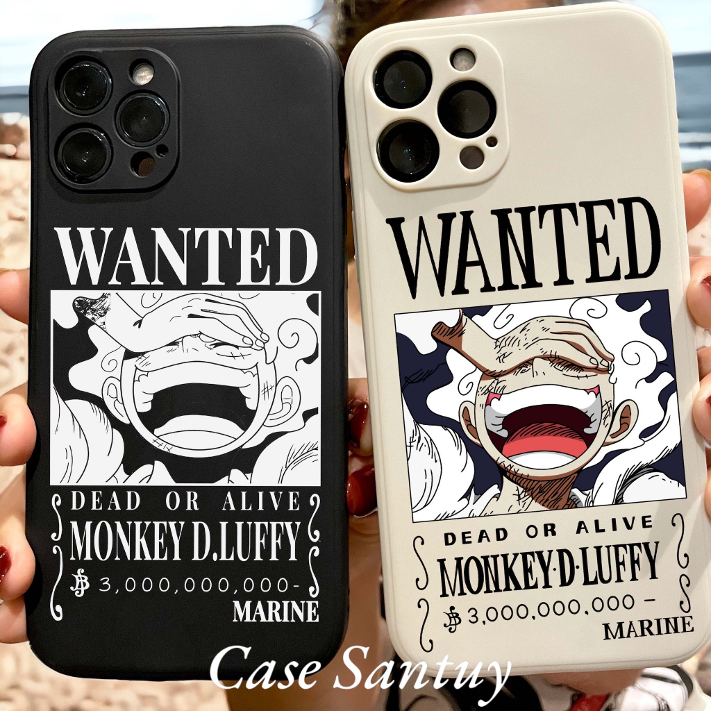 เคสปลอกIphone 16 15 14 13 12 11 Pro Max X Xr Xs 8 7 6 6s Plus Luffy Square Edgeเคสโทรศัพท์ปลอกซิลิโค