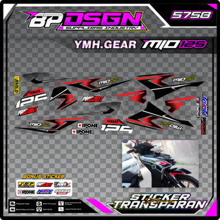 สติกเกอร์ใส สําหรับ YAMAHA GEAR 125 YAMAHA MIO GEAR 125 01 RACING