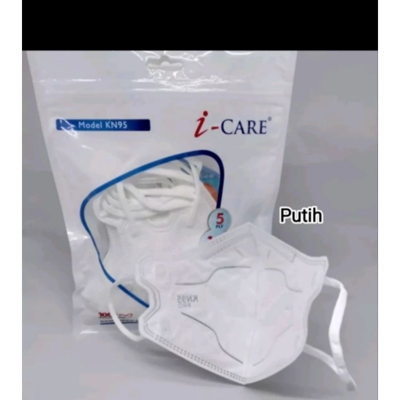 I CARE 5PLY KN95 PRO Mask นูน 3D SACHET บรรจุ 10 ชิ้น Ministry of Health Mask