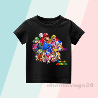 เสื้อยืด ลาย Super MARIO BROS สําหรับเด็ก