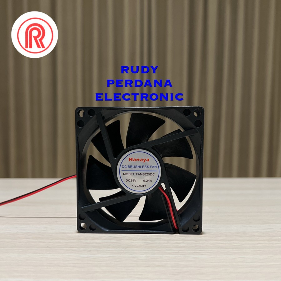 พัดลม พัดลม DC 24V 24 VOLT 8CM 8 CM