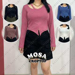 Ma  | Mosa เสื้อครอปท็อป แขนยาว สําหรับผู้หญิง