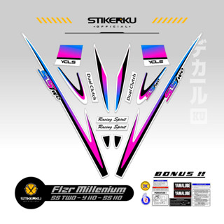 สติกเกอร์ F1ZR MOTIF 14 สติกเกอร์ FIZR Z SS TWO Y110 Ss110 สติกเกอร์ สติกเกอร์ ตกแต่งเสา ลิสต์ เสา ไม่ซ้ําใคร เรียบง่าย รูปแบบ คริสตัล FIZR สติกเกอร์