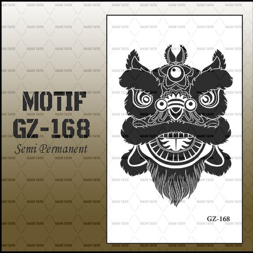 RainTatoEx-กึ่งถาวร รอยสักชั่วคราว Series GZ-168 / สติ๊กเกอร์รอยสักชั่วคราวกันน้ํา GZ-168 Series / R