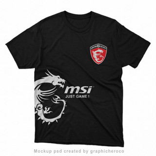 เสื้อยืด ไซซ์ใหญ่ พิมพ์ลาย Msi JUMBO GAMING พร้อมส่ง