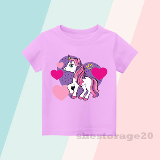 เสื้อยืด ลายยูนิคอร์น LITTLE PONY สําหรับเด็ก