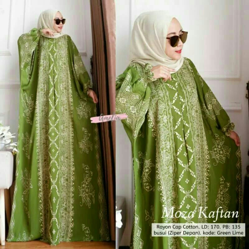 Kaftan Riyana Moza ปูนเขียว