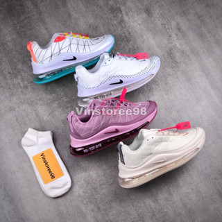 รองเท้าผ้าใบ airmax 720-818 สีกุหลาบชมพูครีม สีขาว สําหรับผู้หญิง