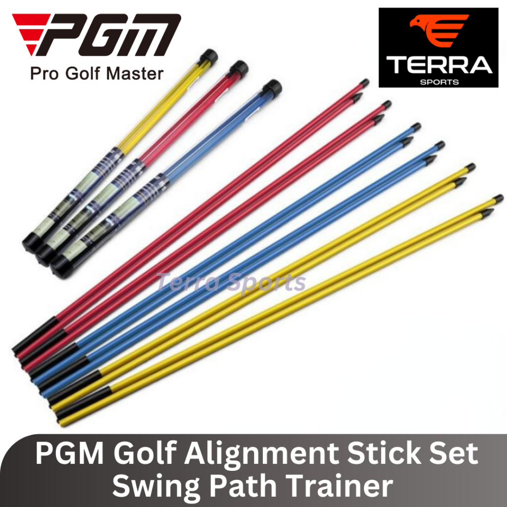 PGM Golf Alignment Stick Set Swing Path Trainer Practice Indicator Stick ราคา ถูกที่สุด ดีลบีเคเค