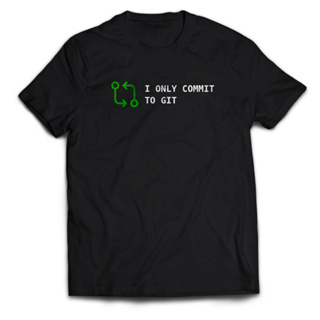 เสื้อยืด พิมพ์ลายโปรแกรมเมอร์ COMMIT TO GIT แฟชั่นสําหรับผู้ชาย และผู้หญิง