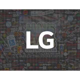 สติกเกอร์ตัด LG ขนาด 8.5x5.5 ซม. สําหรับ Ac