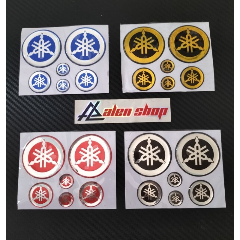1 ชุด 3 D YAMAHA LOGO EMBLEM สติ๊กเกอร์นูน