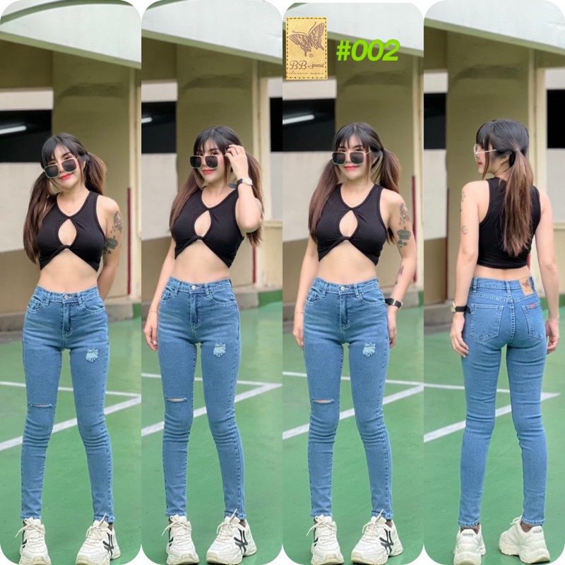 BB JEANS RIPPED SKINNY BB 123