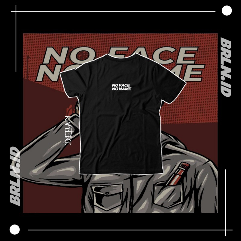เสื้อยืด No Face No Name Cotton หวี 24s