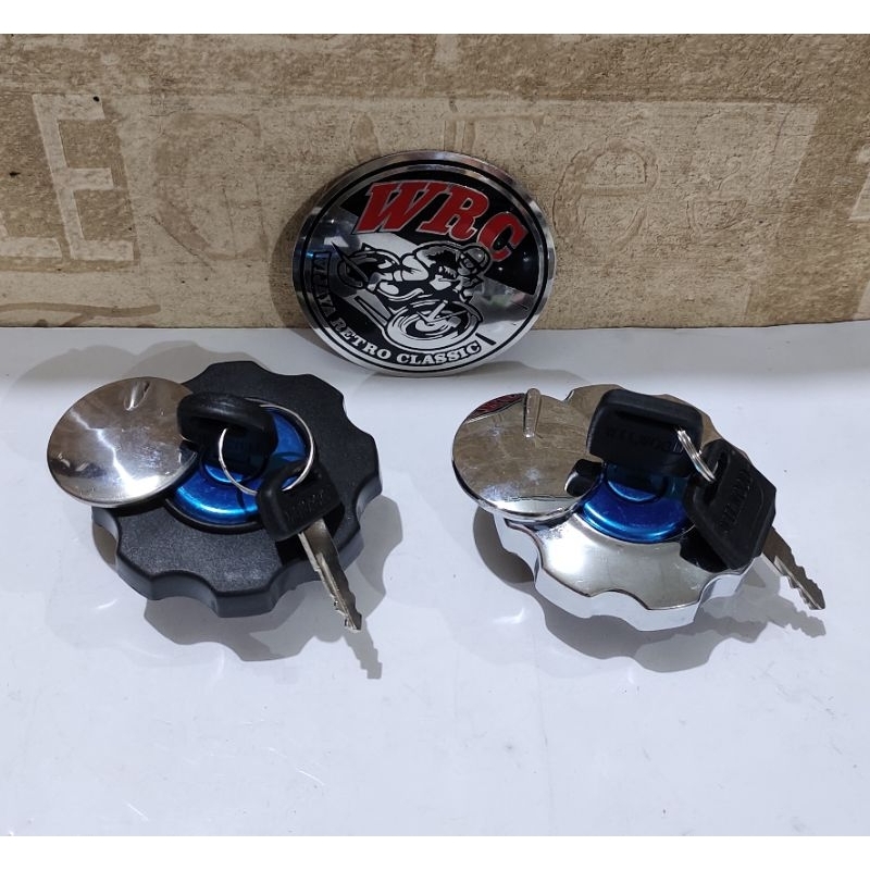 Honda CB 100 CB100 CB100K2 CB100K3 ฝาถังโครเมียมและดํา