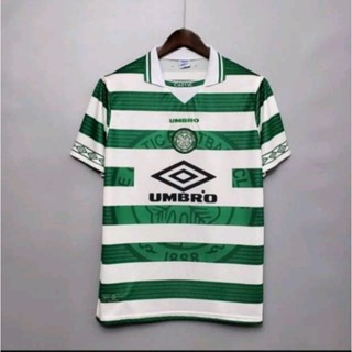 เสื้อกีฬาแขนสั้น พิมพ์ลาย Celtic Jersey 1997 1998