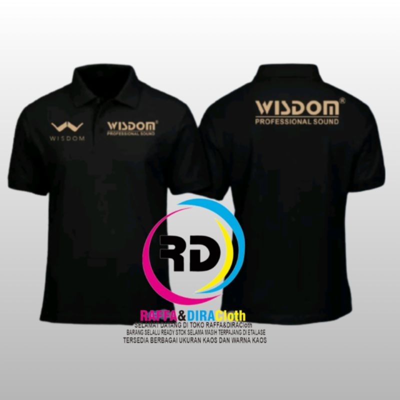 WISDOM PROFESSIONAL AUDIO Collar T-Shirt / เสื้อยืดโปโล WISDOM AUDIO
