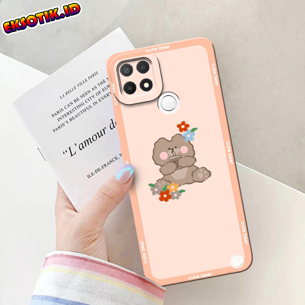 เคส HP OPPO A15 - Eksotik.id - เคส OPPO A15 - เคส CUTE BEAR - ผิวโทรศัพท์มือถือ - OPPO A15 Silicone 