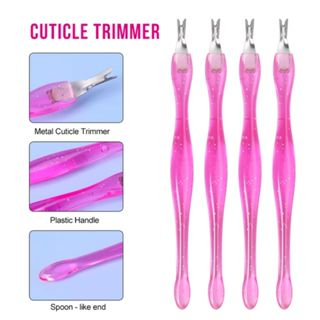 Nail Cuticle Pusher Cleaner/ลิ้นงู/ทําเล็บมือและเล็บเท้า/เครื่องตัดหนังกําพร้า/ลิ้นงู/น้ํายาล้างหนัง