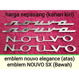 โลโก้สัญลักษณ์ nouvo elegance &amp; nouvo SX pnp nouvo z สีโครเมี่ยม