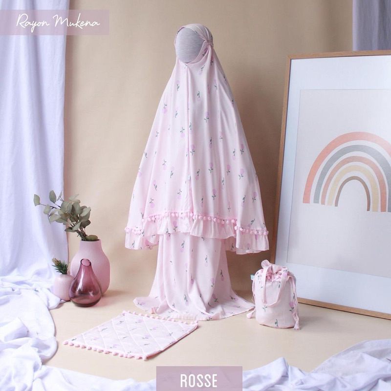 เสื้อคลุมละหมาดสําหรับเด็ก (กระเป๋า Bonus และพรมสวดมนต์ขนาดเล็ก) | MUkenah Mukeanah