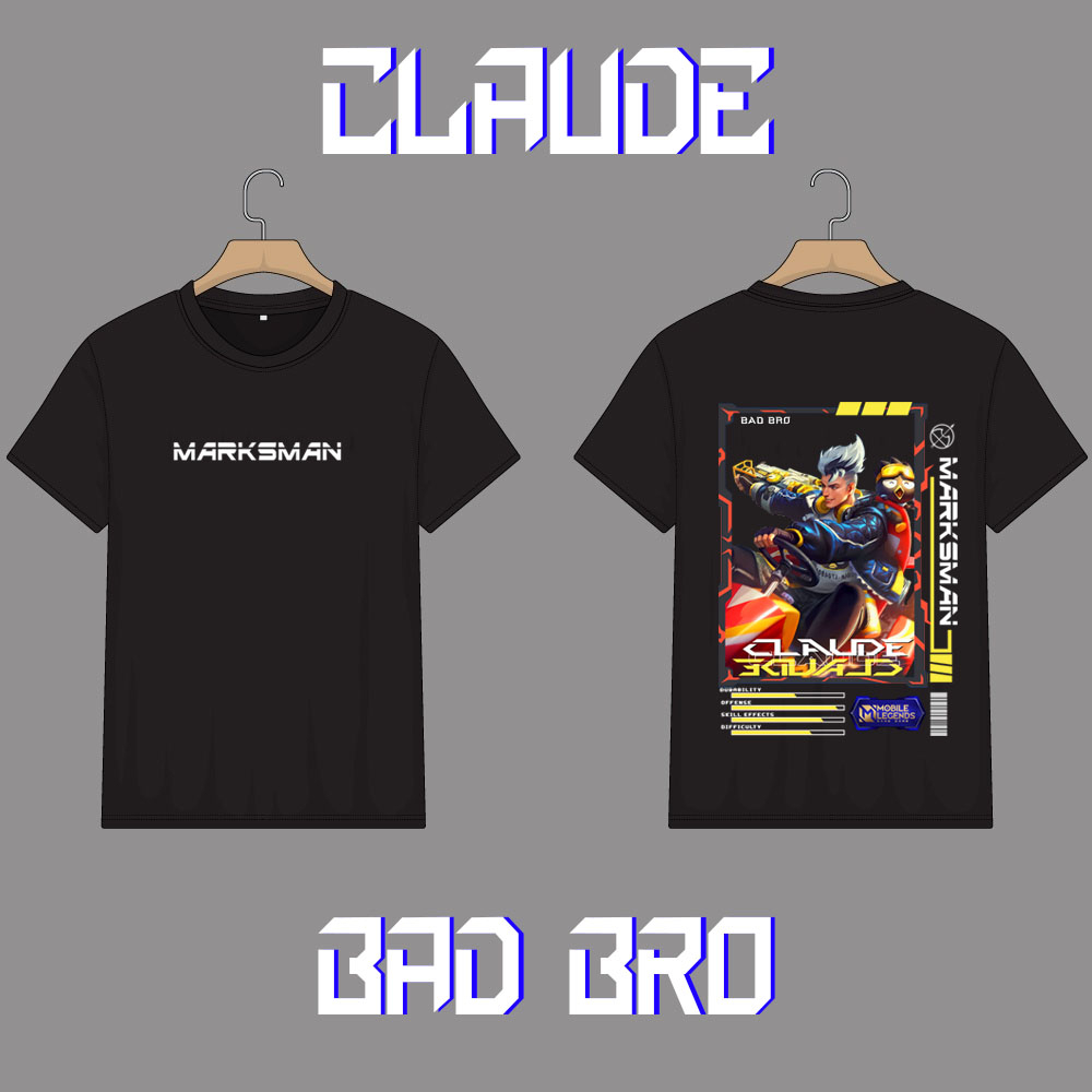 Hero MOBILE LEGEND CLAUDE SKIN CHILDREN& 39;S T-SHIRTS COOL // ML T-SHIRTS // MOBILE LEGEND CHILDREN