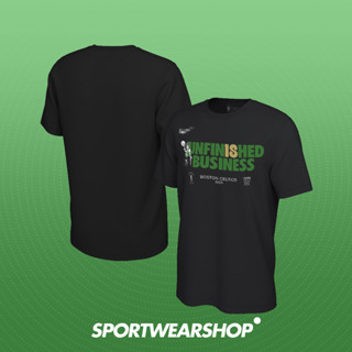 เสื้อยืดบาสเก็ตบอล ลาย Boston Celtics Playoffs Mantra NBA สีดํา สไตล์นักธุรกิจ สําหรับผู้ชาย และผู้หญิง 2023