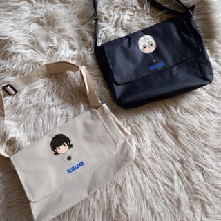 กระเป๋าสะพายข้าง สีน้ําเงิน nagi isagi bachira sae bag bluelock