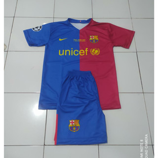 เสื้อกีฬาแขนสั้น ลายทีม Barcelona Final UCL 2008/2009