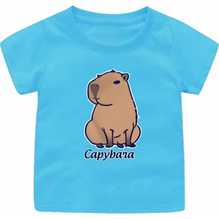 เสื้อยืด ลาย CAPYBARA VIRAL สําหรับเด็กผู้ชาย ผู้หญิง อายุ 1-12 ปี ไซซ์ S-3XL