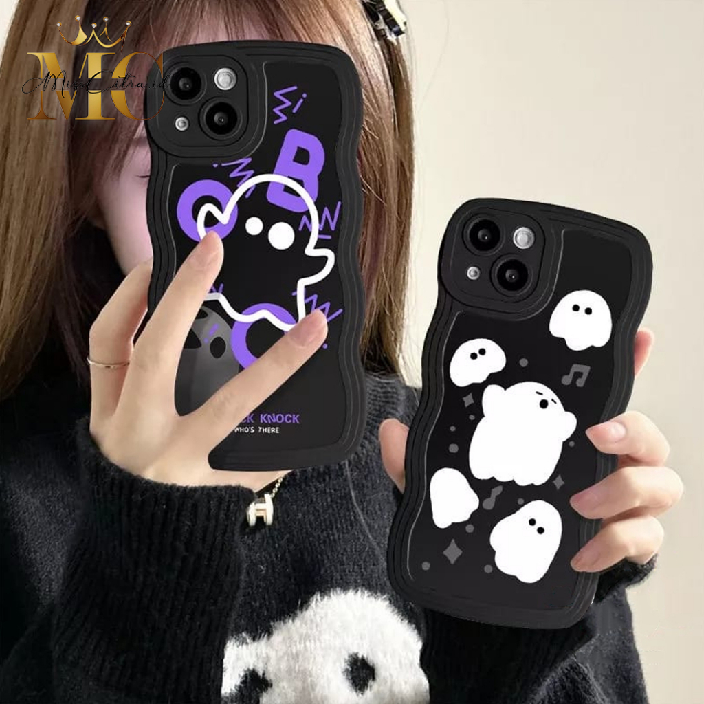 SS816 SS817 น่ารัก GHOST MOTIF SOFTCASE สําหรับ REALME 5 5i 5s 8i 9i 10 V23 5G C1 C2 C11 C12 C25 NAR