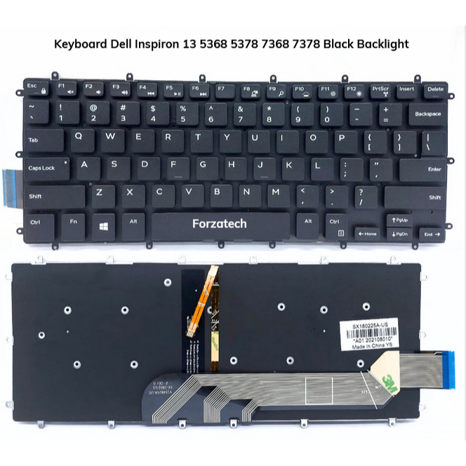 Dell Vostro 14 5000 5468 5471 Latitude 3490 3379 P75G P75G001/Inspiron 13 5368 5378 7368 7378 Backli