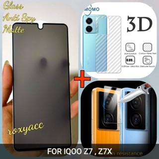 Iqoo Z7, Z7X ฟิล์มกระจกนิรภัยพรีเมี่ยม SPY MATTE + เลนส์กล้อง, GARSKIN